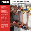 RP 115 Press Tool Kit with 1/2 - 3/4 in. Jaws 