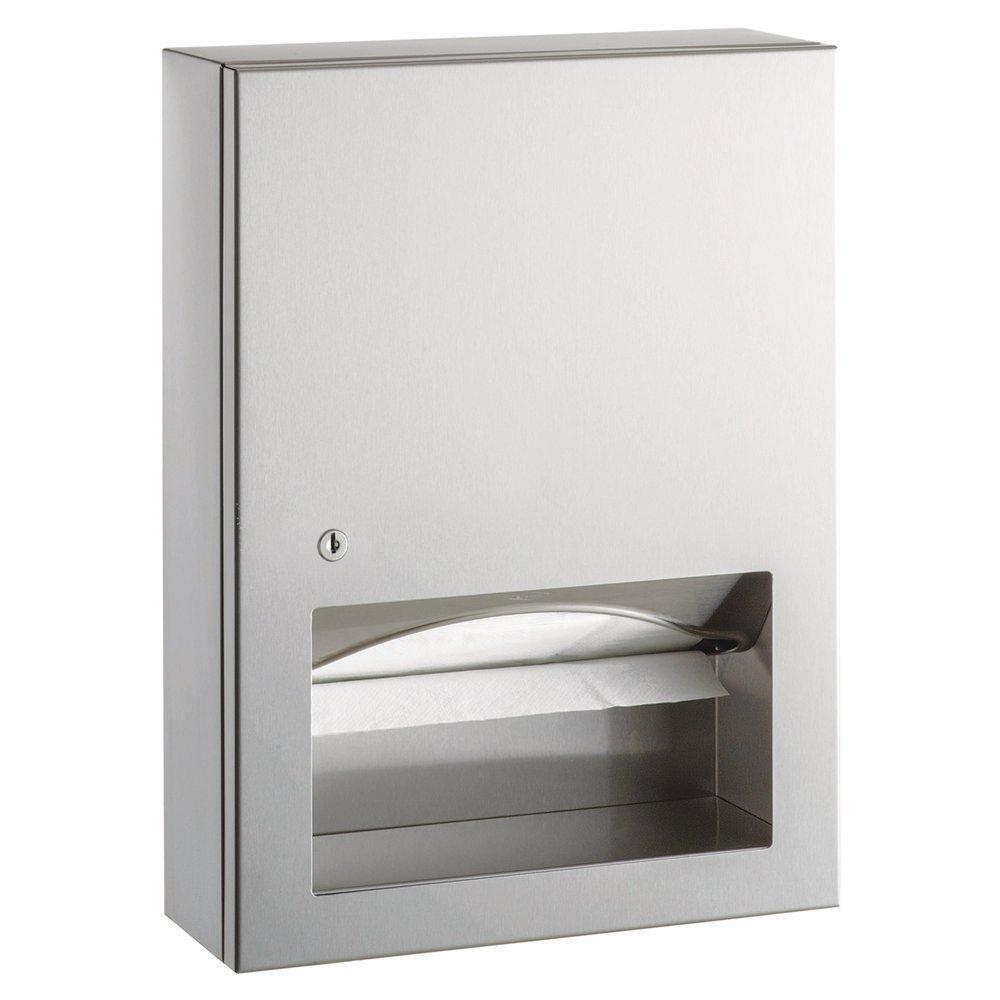 Surface-Mounted Paper Towel Dispenser in Stainless Steel 