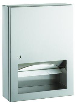 Surface-Mounted Paper Towel Dispenser in Stainless Steel