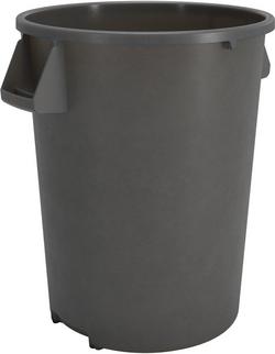 27-9/10 in. 32 gal Plastic Waste Bin in Grey
