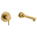 Single Handle Wall Mount Tub Filler in Brushed Gold