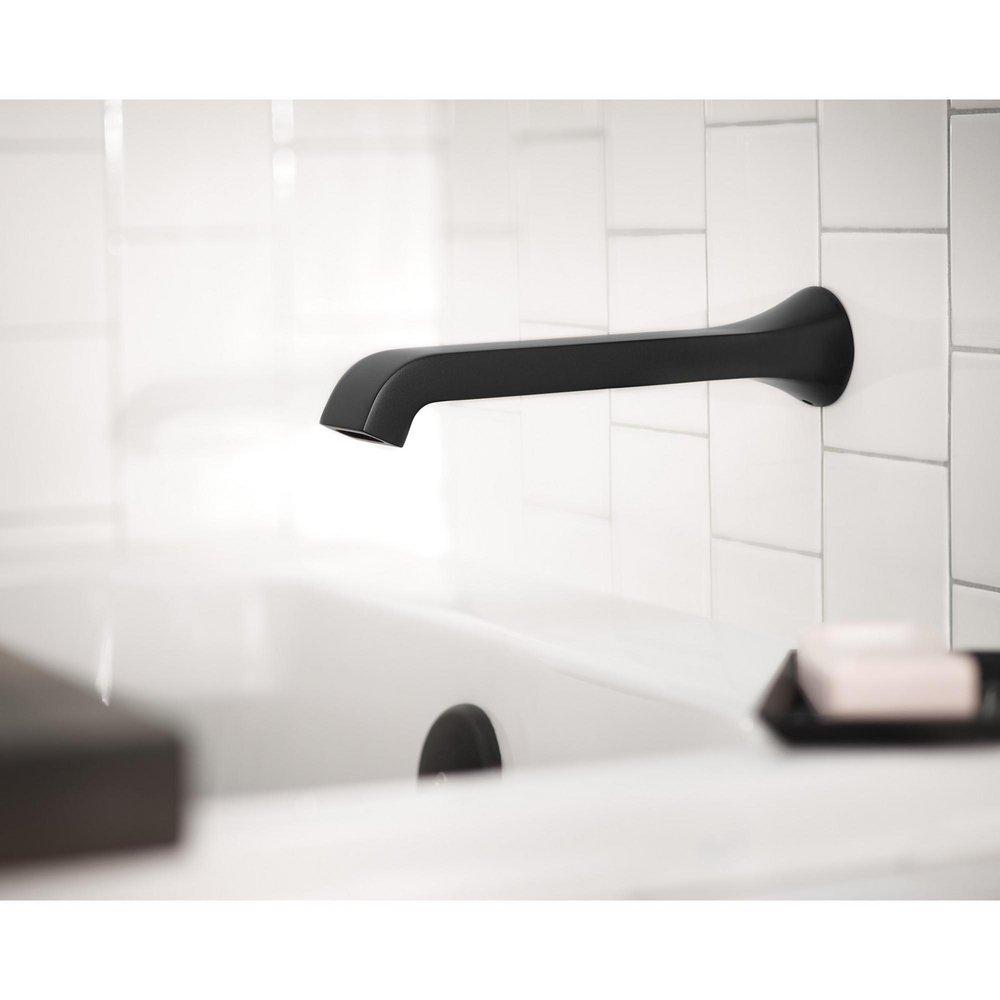 Moen Matte Black Single Handle Wall Mount Filler (Trim Only) 