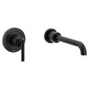 Single Handle Wall Mount Tub Filler in Matte Black