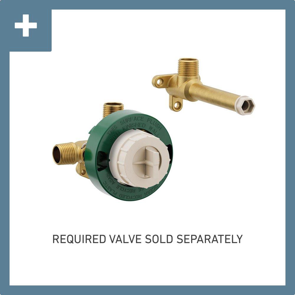 BRUSHED NICKEL ONE-HANDLE NON DIVERTER TUB FILLER 