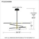 Quoizel Matte Black 28W Integrated LED Pendant 