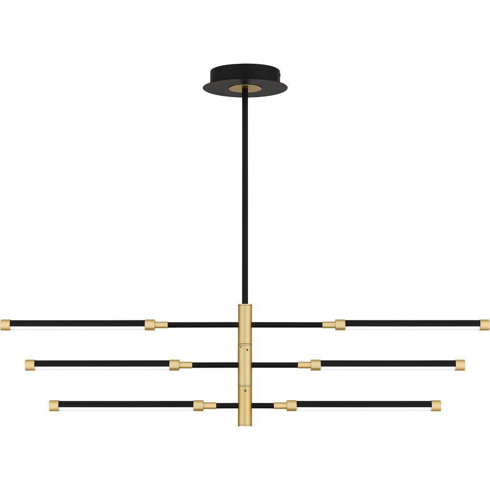 Quoizel Matte Black 28W Integrated LED Pendant 