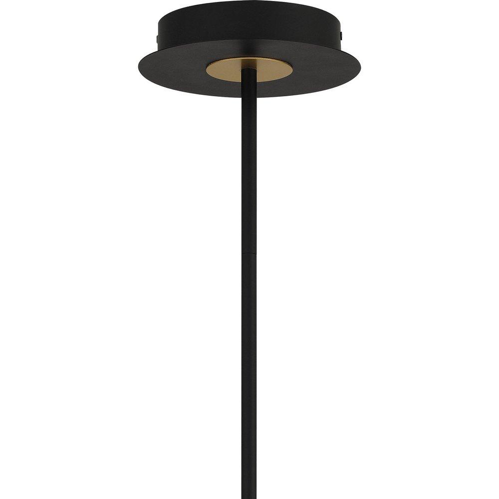 Quoizel Matte Black 28W Integrated LED Pendant 