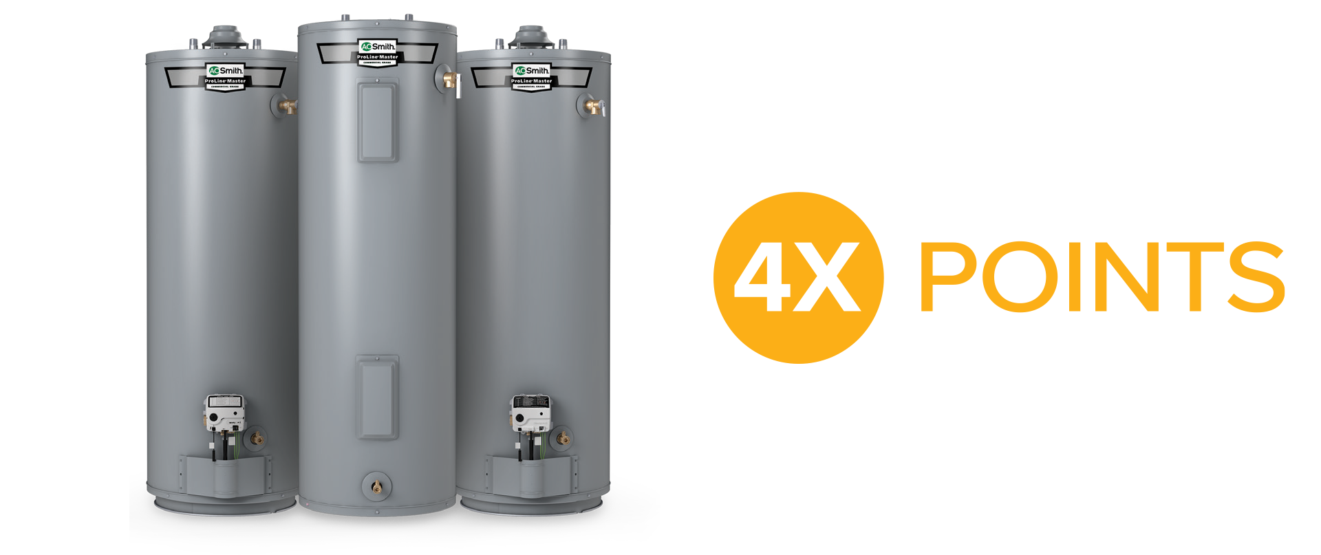 Silo image of 3 A. O. Smith residential water heaters