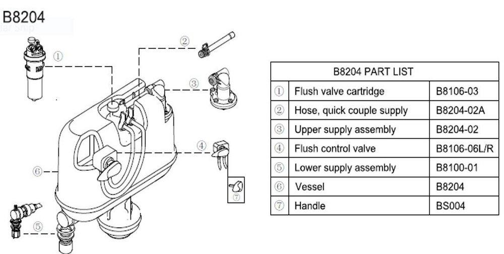 Vessel for B8204 for PF1612PA image number 0