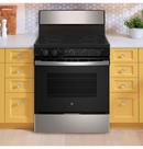GE&reg; Stainless Steel/Grey 30 x 29 x 47 in. 5 cu. ft. Electric Radiant Freestanding Range 
