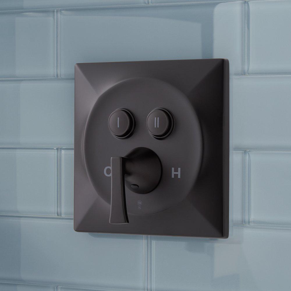SIMPLE SELECT DUAL SHOWER HEAD SHOWER SYSTEM  MATTE BLACK 