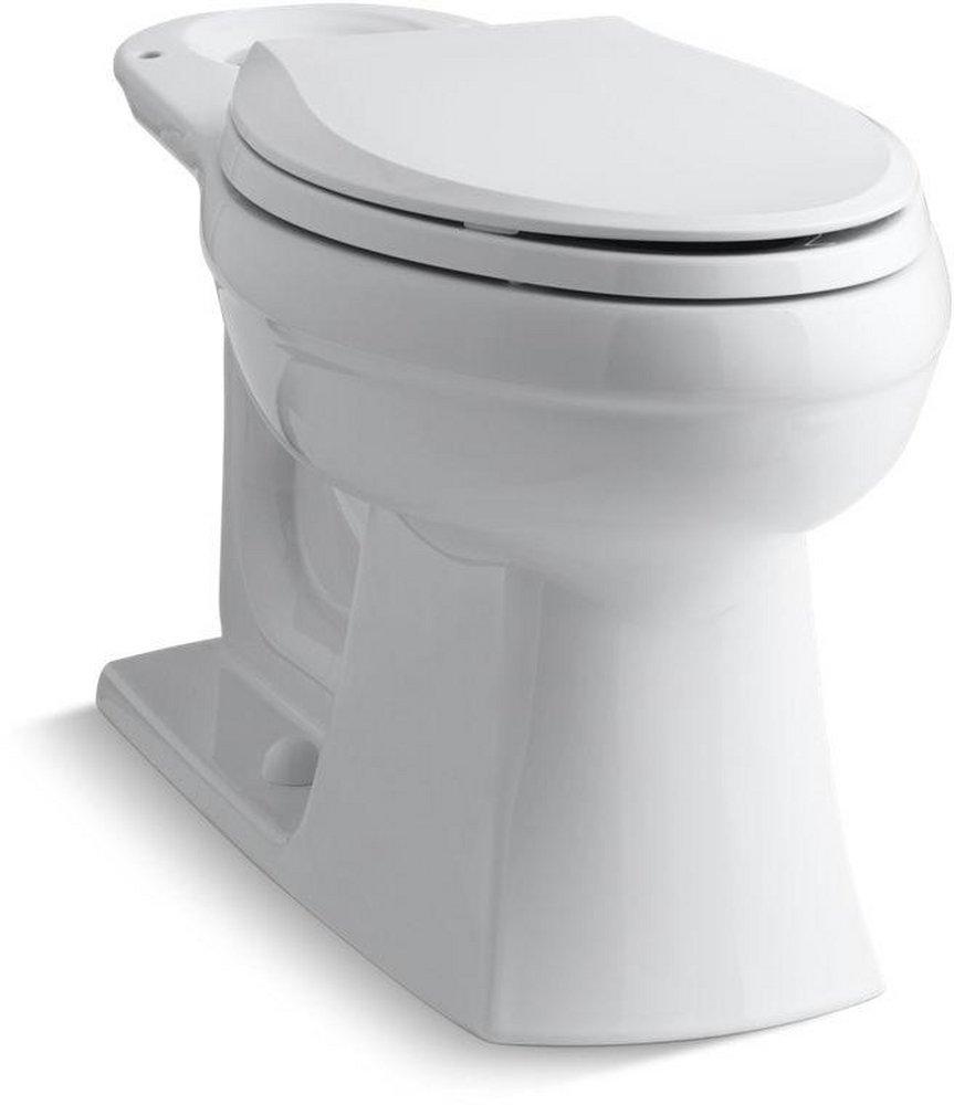 KOHLER White Elongated Floor Mount Toilet Bowl 