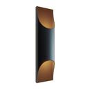 24W 1-Light 18 in. Outdoor Wall Sconce in Black