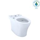 Elongated Floor Mount Bowl Toilet in Cotton