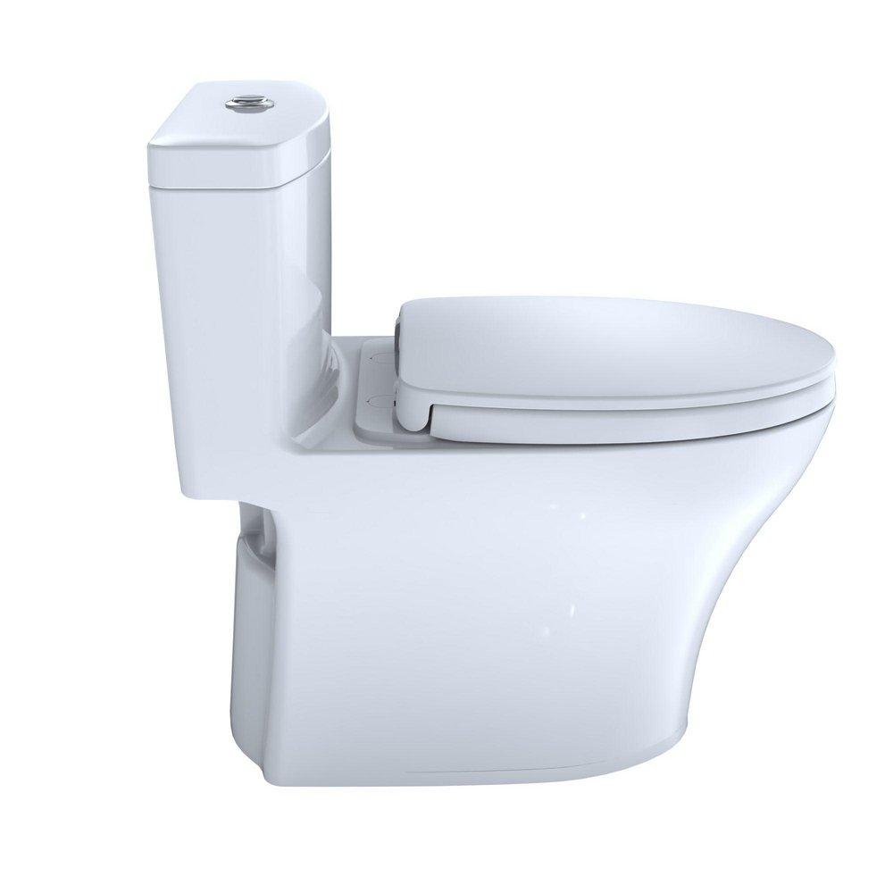 TOTO Cotton 0.9 and 1.28 gpf Elongated Floor Mount One Piece Toilet 