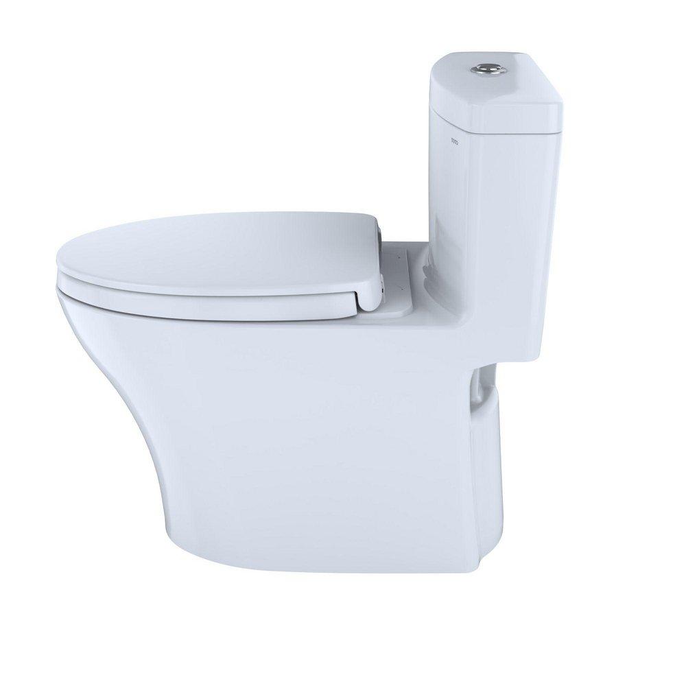 TOTO Cotton 0.9 and 1.28 gpf Elongated Floor Mount One Piece Toilet 
