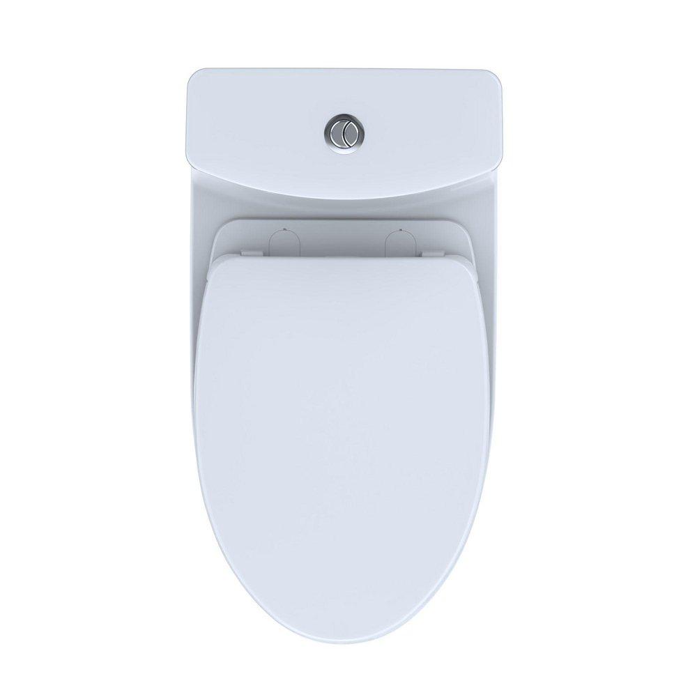 TOTO Cotton 0.9 and 1.28 gpf Elongated Floor Mount One Piece Toilet 