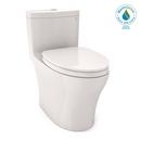 0.8 gpf/1.28 gpf Elongated Dual Flush One Piece Toilet in Colonial White