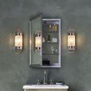 Robern Brushed Black 23-3/8 x 30-1/16 in. Recessed Mount and Surface Mount Medicine Cabinet 