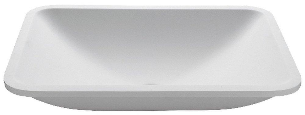 ADARA SCULPTURESTONE VESSEL - MATTE WHITE 23X16 