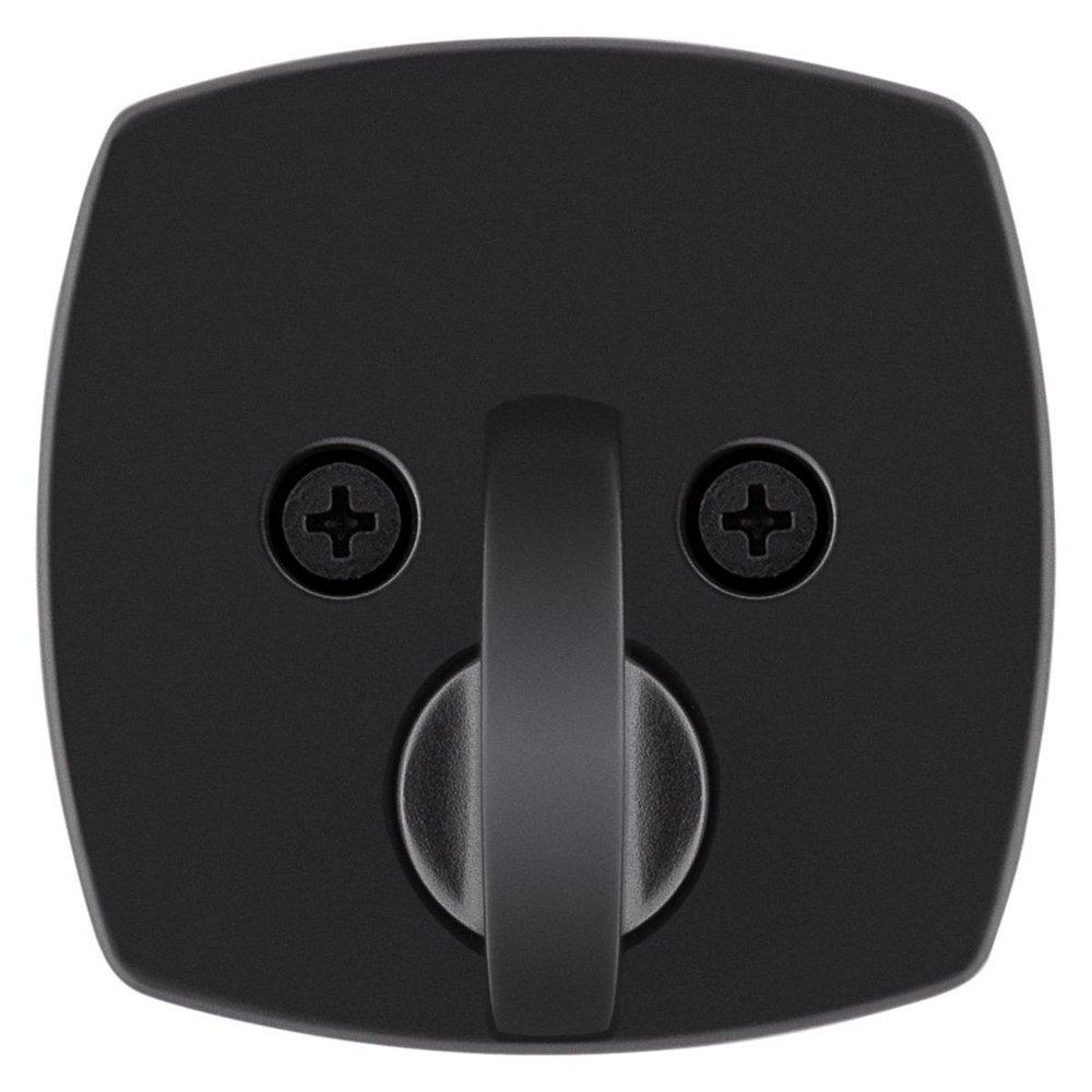 Kwikset Matte Black Deadbolt Lock in Matte Black 