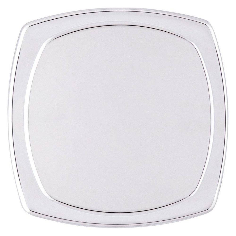 ARROYO PASSAGE HALL/CLOSET KNOB WITH SOFT MODERN ROSE IN POLISHED CHROME 