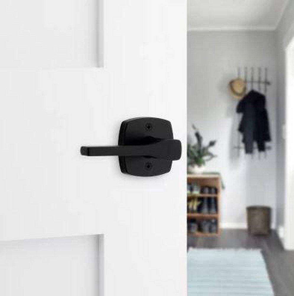 Kwikset Matte Black Passage Lever 