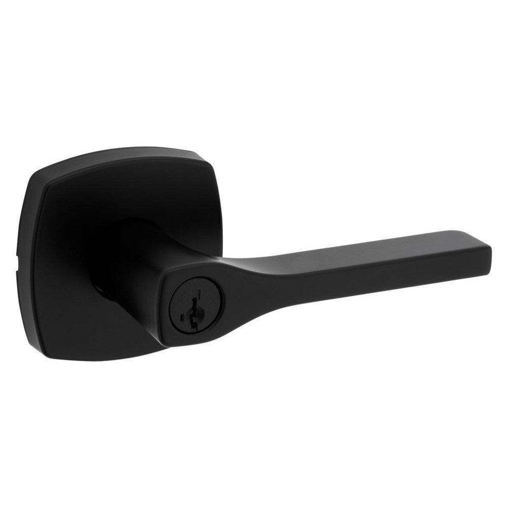 Kwikset Matte Black Keyed Lever 