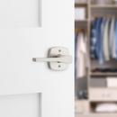 TRIPOLI HALF DUMMY LEVER WITH SOFT MODERN ROSE IN SATIN NICKEL 