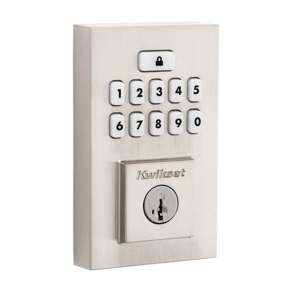 Kwikset Satin Nickel Deadbolt Lock 