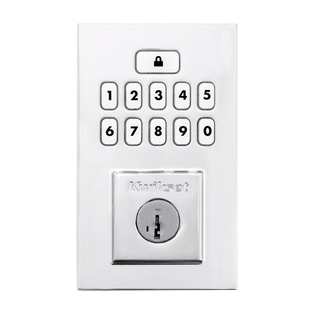 Kwikset Polished Chrome Deadbolt Lock 