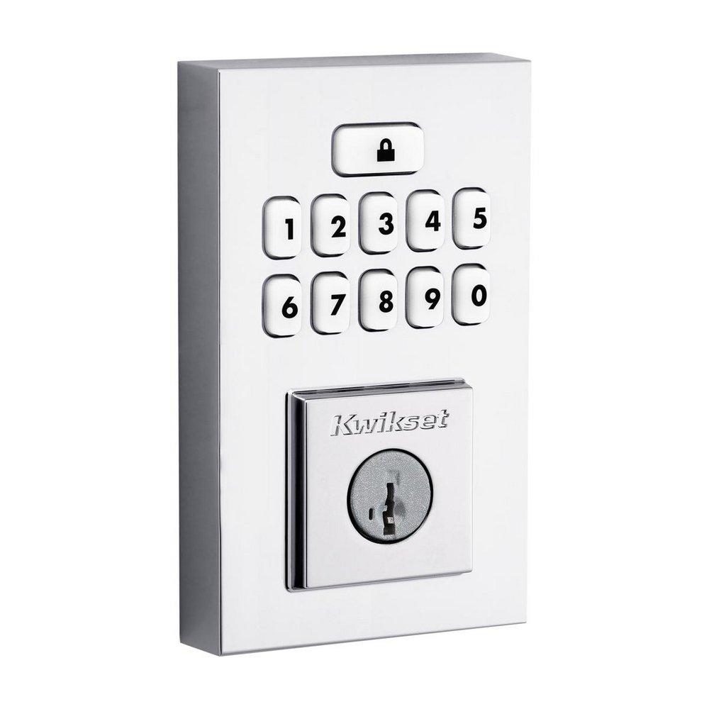 Kwikset Polished Chrome Deadbolt Lock 