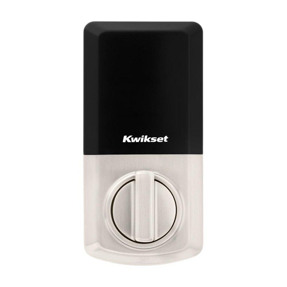 Kwikset Satin Nickel Deadbolt and Keyless Entry Lock 