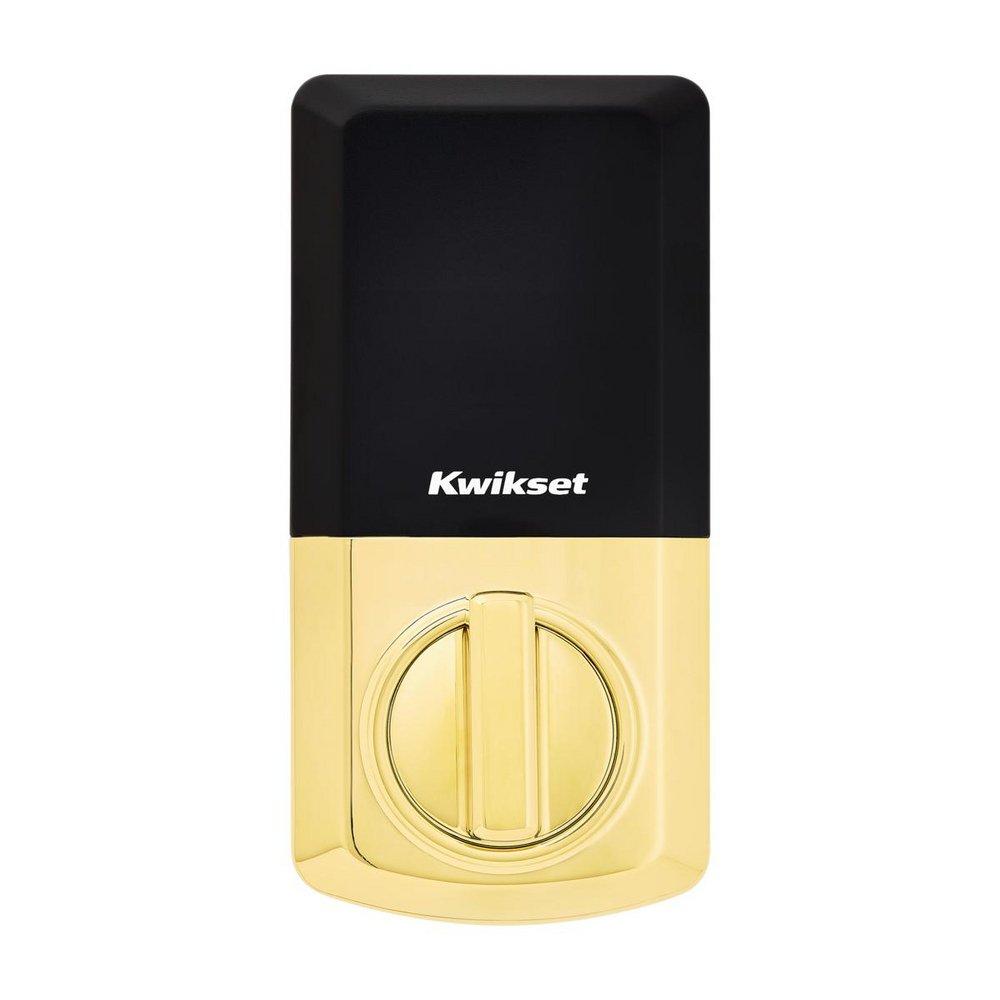 Kwikset Lifetime Polished Brass Deadbolt and Keyless Entry Lock 