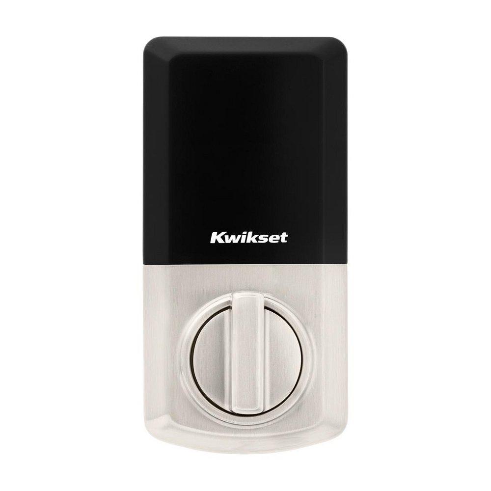 Kwikset Satin Nickel Deadbolt and Keyless Entry Lock in Satin Nickel 