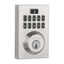 Kwikset Satin Nickel Deadbolt and Keyless Entry Lock in Satin Nickel 