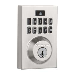 Deadbolt and Keyless Entry Lock in Satin Nickel