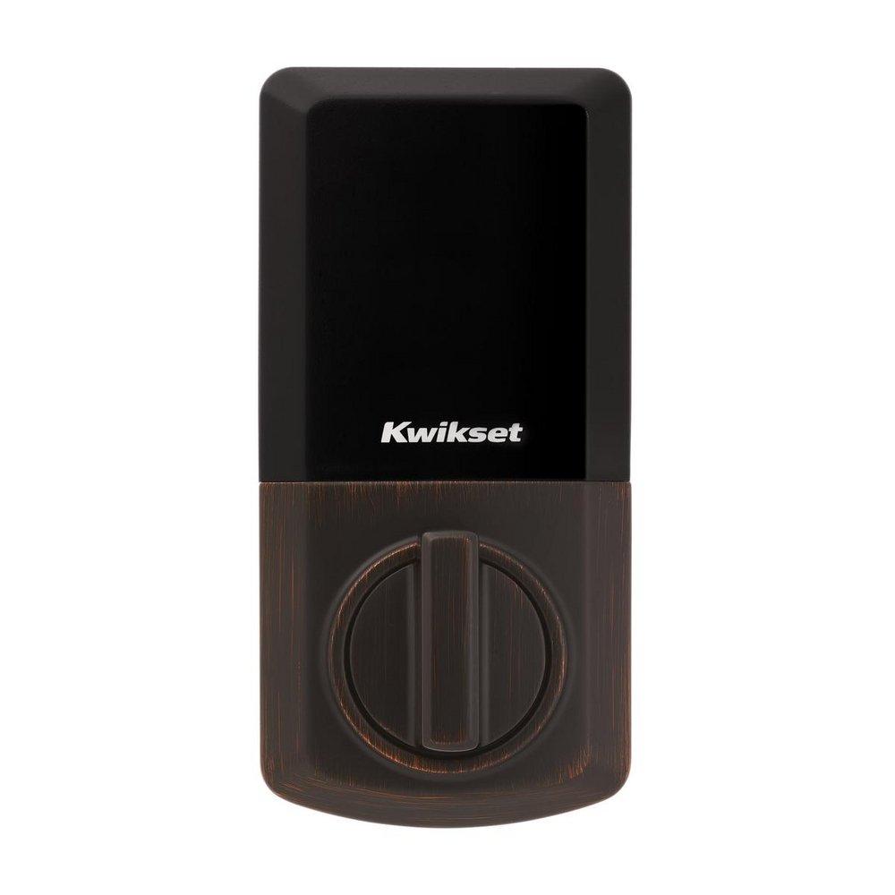 Kwikset Venetian Bronze Deadbolt and Keyless Entry Lock in Venetian Bronze 