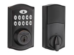 Deadbolt and Keyless Entry Lock in Venetian Bronze