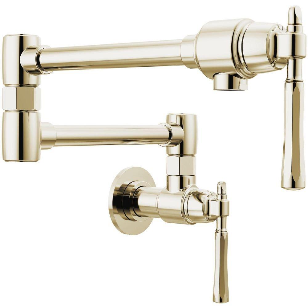 Brizo Brilliance Polished Nickel Wall Mount Pot Filler 