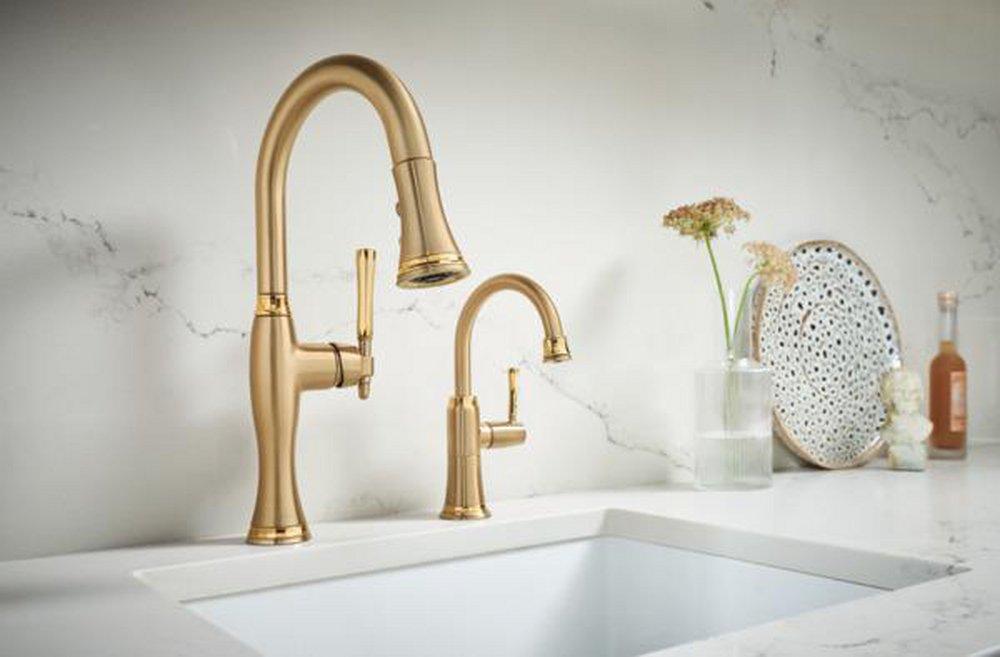 Brizo Luxe Gold/Polished Gold Single Handle Lever Bar Faucet 