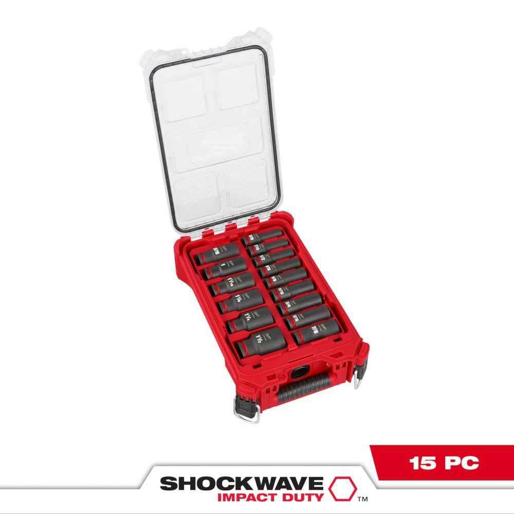 Milwaukee® Black/Red Socket Set 