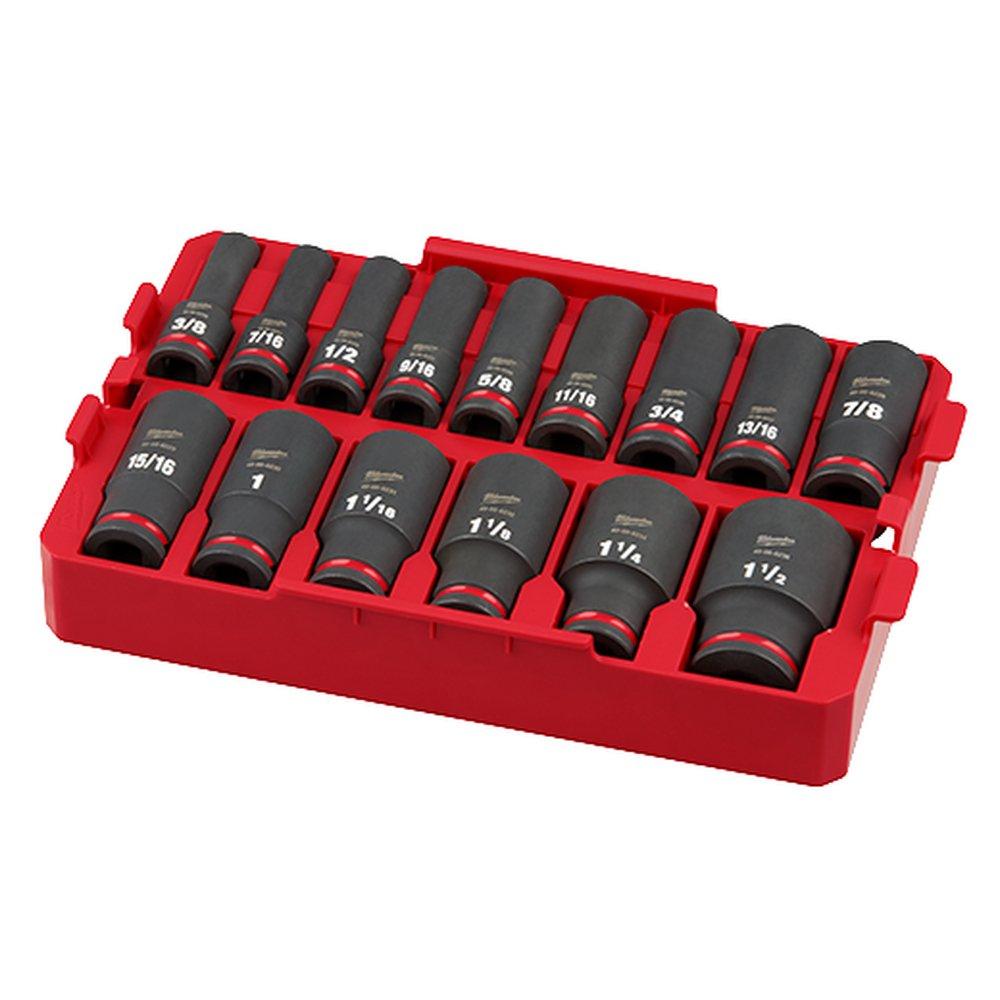 Milwaukee&reg; Black/Red Socket Set 