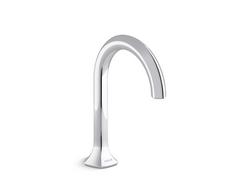 Single Hole Bathroom Sink Faucet with Pop-Up Drain Assembly in Polished Chrome