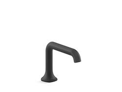 Single Hole Bathroom Sink Faucet with Pop-Up Drain Assembly in Matte Black