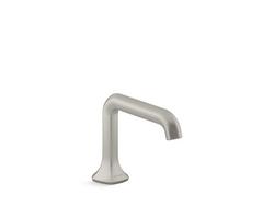 Single Hole Bathroom Sink Faucet with Pop-Up Drain Assembly in Vibrant Brushed Nickel