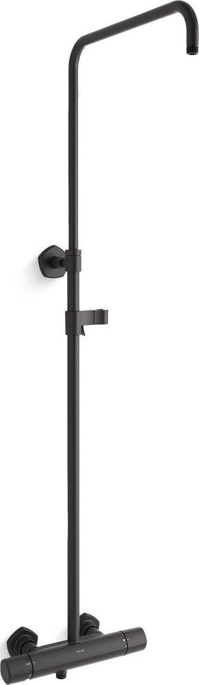 KOHLER Matte Black Shower Rail 