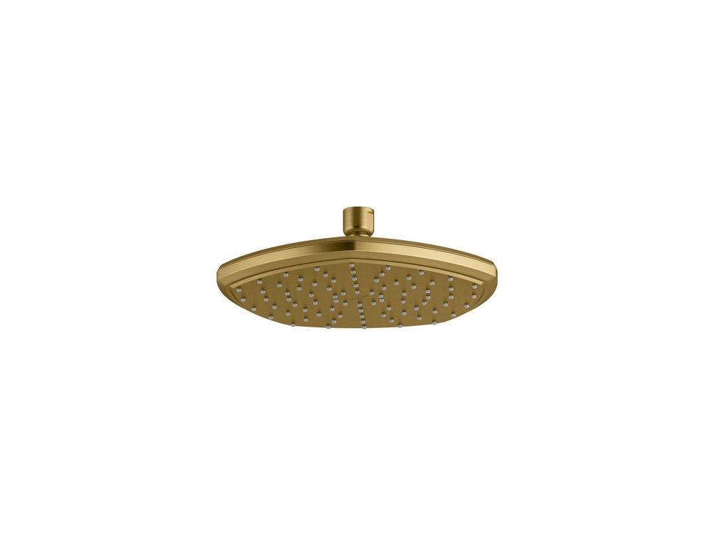 KOHLER Vibrant® Brushed Moderne Brass Dual Function Full and Rain Head Showerhead 