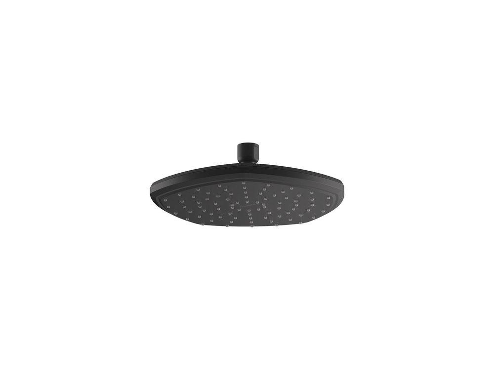 KOHLER Matte Black Single Function Showerhead 