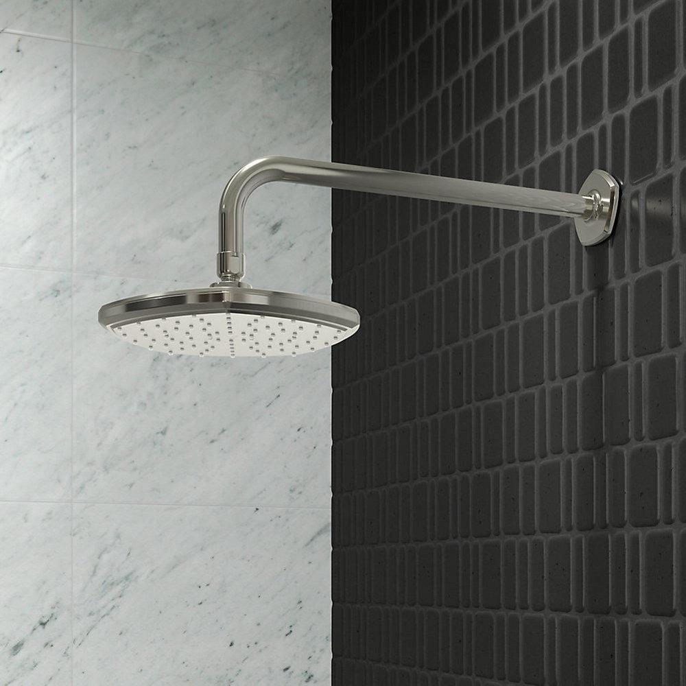 KOHLER Polished Nickel Dual Function Full and Rain Head Showerhead 